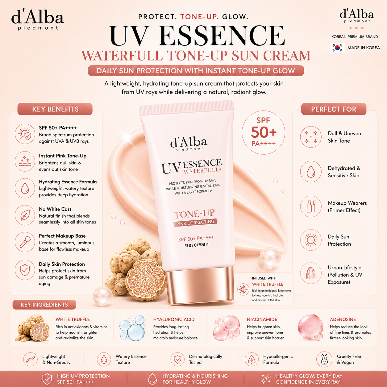 Dalba Waterfull Tone-Up Sun Cream 50mL
